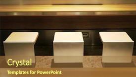  Presentation with court - Presentation consisting of chair in food court background and a  colored foreground