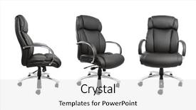  Presentation with plain - Theme consisting of empty chairs - business chair isolated on plain background and a white colored foreground