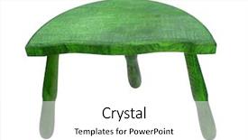  Presentation with three legged stool - Beautiful slides featuring chair stool wooden with three backdrop and a white colored foreground