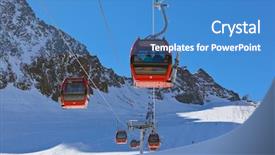  Presentation with triumph arch in innsbruck austria - PPT layouts consisting of chairlifts - mountains ski resort innsbruck austria background and a teal colored foreground