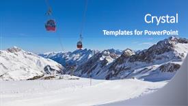  Presentation with resort - Audience pleasing PPT layouts consisting of chairlifts - mountains ski resort innsbruck austria backdrop and a teal colored foreground