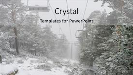  Presentation with sky - Audience pleasing slides consisting of chairlifts - view of the chairlift backdrop and a  colored foreground