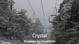  Presentation with night sky plane view - Slides enhanced with chairlifts - view of the chairlift background and a  colored foreground