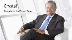  Presentation with lobby - Beautiful theme featuring chairman - business relaxing in office lobby backdrop and a white colored foreground