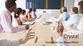  Presentation with point of view - Beautiful slide deck featuring chairman - point of view shot backdrop and a lemonade colored foreground