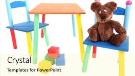  Presentation with montessori - PPT theme consisting of tools for repair of electronics background and a gray colored foreground