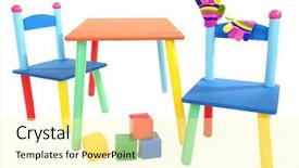  Presentation with montessori - PPT theme enhanced with medical cannabis bud with a prescription paper background and a white colored foreground