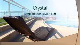  Presentation with lounge - Beautiful presentation theme featuring chaise lounge backdrop and a  colored foreground