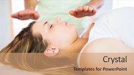  Presentation with chakra - Beautiful slide deck featuring chakra - close up view of relaxed backdrop and a coral colored foreground