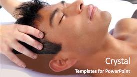  Presentation with massage therapy - Colorful presentation theme enhanced with chakras head massage ancient maya backdrop and a red colored foreground