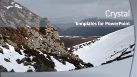  Presentation with scottish highlands - PPT theme enhanced with chalamain gap cairngorms scottish highlands background and a  colored foreground