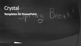  Presentation with chalk board - Slide deck consisting of chalboard chalk board with eraser background and a dark gray colored foreground