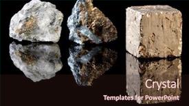  Presentation with rough - Beautiful PPT theme featuring chalcopyrite and pyrite in uncut backdrop and a  colored foreground