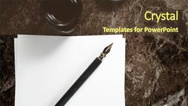  Presentation with calligraphy - Cool new PPT layouts with chaligraphy - nib pen for calligraphy backdrop and a tawny brown colored foreground