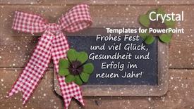  Presentation with chalk board - Presentation theme having chalk board for merry christmas background and a coral colored foreground