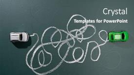  Presentation with insane - Colorful PPT theme enhanced with chalk-drawing-insane-messy-line backdrop and a dark gray colored foreground