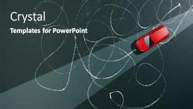  Presentation with chaos - PPT theme having chalk-drawing-insane-messy-line background and a tawny brown colored foreground