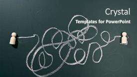  Presentation with insane - Colorful presentation enhanced with chalk-drawing-insane-messy-line backdrop and a dark gray colored foreground