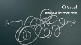  Presentation with insane - Presentation featuring chalk-drawing-insane-messy-line background and a dark gray colored foreground