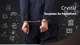  Presentation with chalk - Audience pleasing theme consisting of chalk-drawn-courthouse-symbols and a  colored foreground