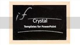  Presentation with blackboard - Colorful PPT theme enhanced with  backdrop and a  colored foreground