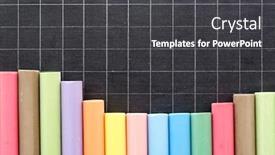  Presentation with chalk line set of grunge - PPT layouts enhanced with chalk-of-color-lined-up background and a dark gray colored foreground