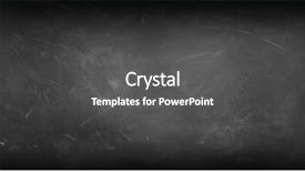  Presentation with chalk - Slide set with chalk rubbed out on blackboard background and a dark gray colored foreground
