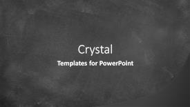  Presentation with chalk - Presentation design featuring chalk-rubbed-out-on-blackboard background and a dark gray colored foreground