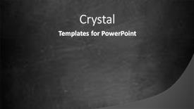  Presentation with vertical - Presentation theme having chalk-rubbed-out-on-blackboard background and a dark gray colored foreground