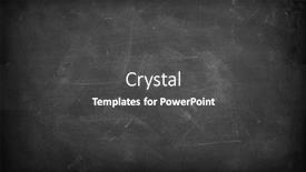  Presentation with chalk - Colorful PPT theme enhanced with chalk-rubbed-out-on-blackboard backdrop and a dark gray colored foreground