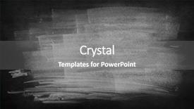  Presentation with chalk stencils - Beautiful PPT theme featuring chalk rubbed out on blackboard backdrop and a  colored foreground