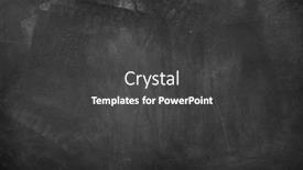  Presentation with chalk - Presentation theme consisting of chalk-rubbed-out-on-blackboard background and a dark gray colored foreground