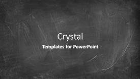  Presentation with chalk - Audience pleasing presentation design consisting of chalk-rubbed-out-on-blackboard backdrop and a dark gray colored foreground