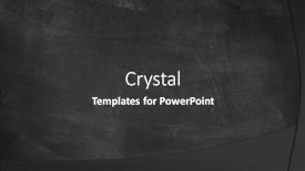  Presentation with chalk - Colorful slide deck enhanced with chalk-rubbed-out-on-blackboard backdrop and a dark gray colored foreground