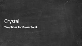  Presentation with chalk - Audience pleasing slide deck consisting of chalk-rubbed-out-on-blackboard backdrop and a dark gray colored foreground