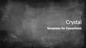  Presentation with chalk - PPT layouts consisting of chalk rubbed out on blackboard background and a gray colored foreground