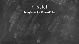  Presentation with chalk - Presentation theme featuring chalk-rubbed-out-on-blackboard and a dark gray colored foreground