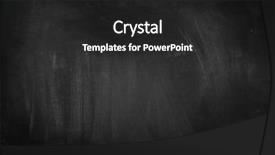  Presentation with laboratory chemical chalk - Presentation theme enhanced with chalk rubbed out on blackboard background and a dark gray colored foreground