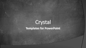  Presentation with chalk - Audience pleasing theme consisting of chalk rubbed out on blackboard backdrop and a gray colored foreground