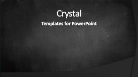  Presentation with chalk stencils - Slides enhanced with chalk rubbed out on blackboard background and a dark gray colored foreground