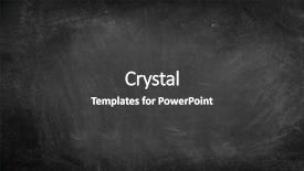  Presentation with chalk - Audience pleasing presentation design consisting of chalk rubbed out on blackboard backdrop and a dark gray colored foreground