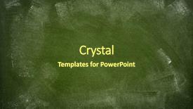  Presentation with chalk board - PPT theme enhanced with chalk rubbed out on board background and a tawny brown colored foreground