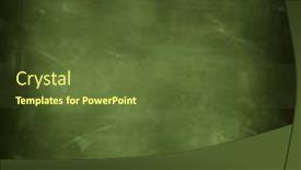  Presentation with green chalkboard - PPT theme enhanced with chalk rubbed out on green chalkboard background background and a tawny brown colored foreground