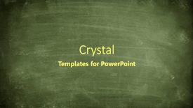  Presentation with green chalkboard - Amazing presentation theme having chalk-rubbed-out-on-green backdrop and a tawny brown colored foreground