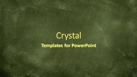  Presentation with green chalkboard - Presentation design with chalk-rubbed-out-on-green background and a tawny brown colored foreground