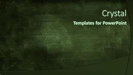  Presentation with green chalkboard - PPT theme enhanced with chalk-rubbed-out-on-green background and a tawny brown colored foreground