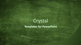  Presentation with green chalkboard - Cool new PPT theme with chalk-rubbed-out-on-green backdrop and a tawny brown colored foreground
