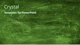  Presentation with green chalkboard - Cool new presentation theme with chalk-rubbed-out-on-green backdrop and a tawny brown colored foreground