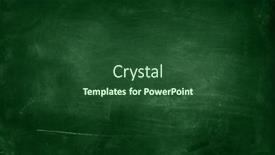  Presentation with green chalkboard - Cool new slide deck with chalk-rubbed-out-on-green backdrop and a forest green colored foreground