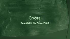  Presentation with green chalkboard - Presentation theme featuring chalk-rubbed-out-on-green background and a tawny brown colored foreground